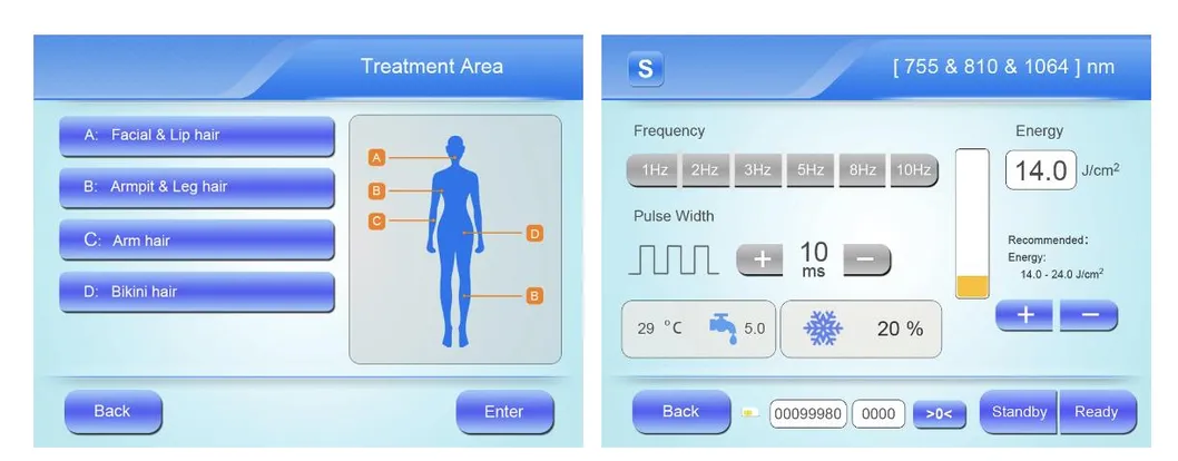 Medical 808nm Diode Laser Hair Removal Device Triple Wavelengths Diode Laser Hair Removal System