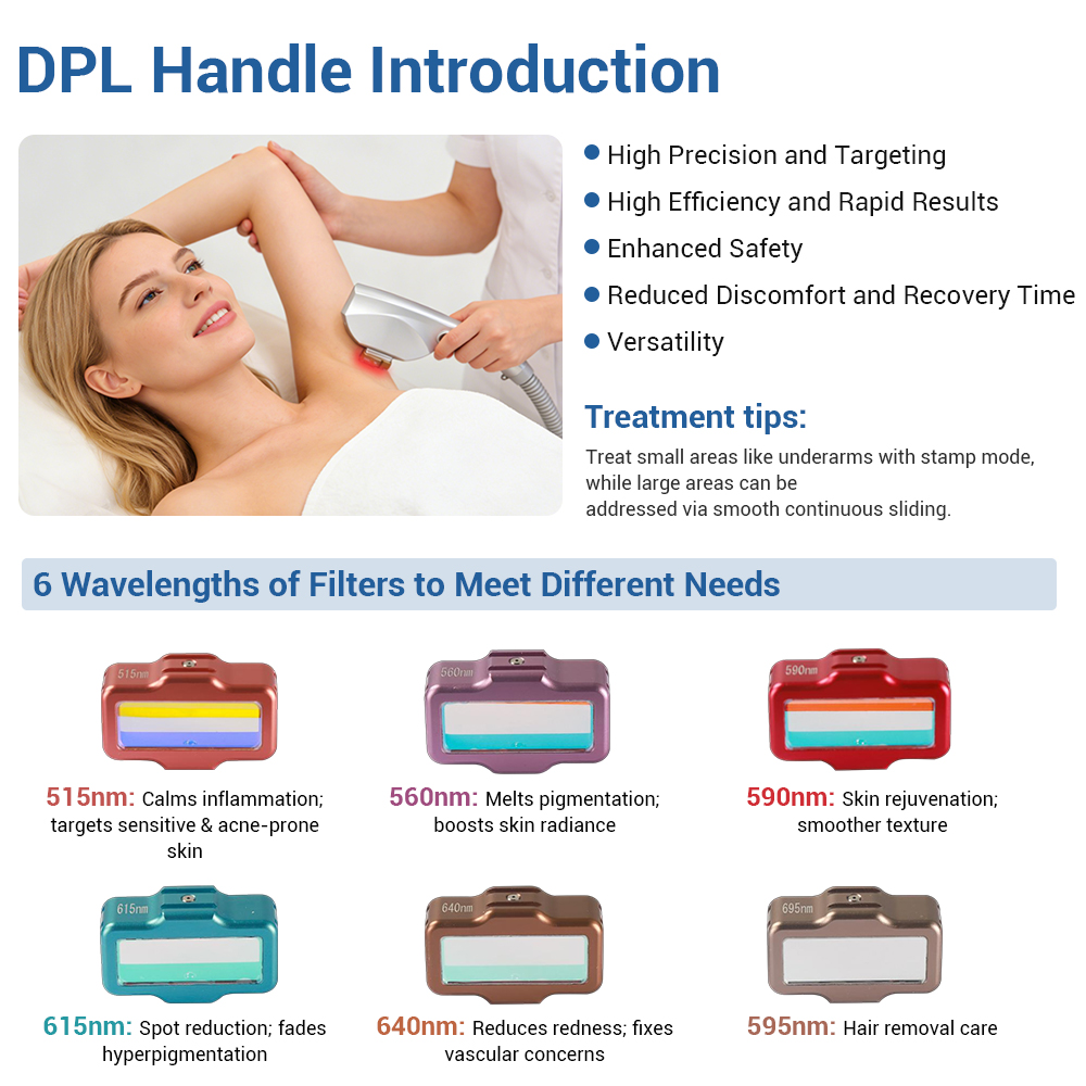 2026 Newest Professional DPL Hair Removal Skin Beauty Machine with 6-Wavelength