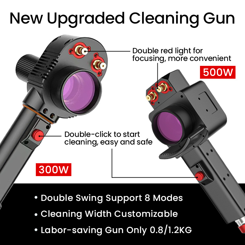 300W Professional Pulse Laser Cleaner Industrial Rust Removal Marking Cutting With Air Cooling System