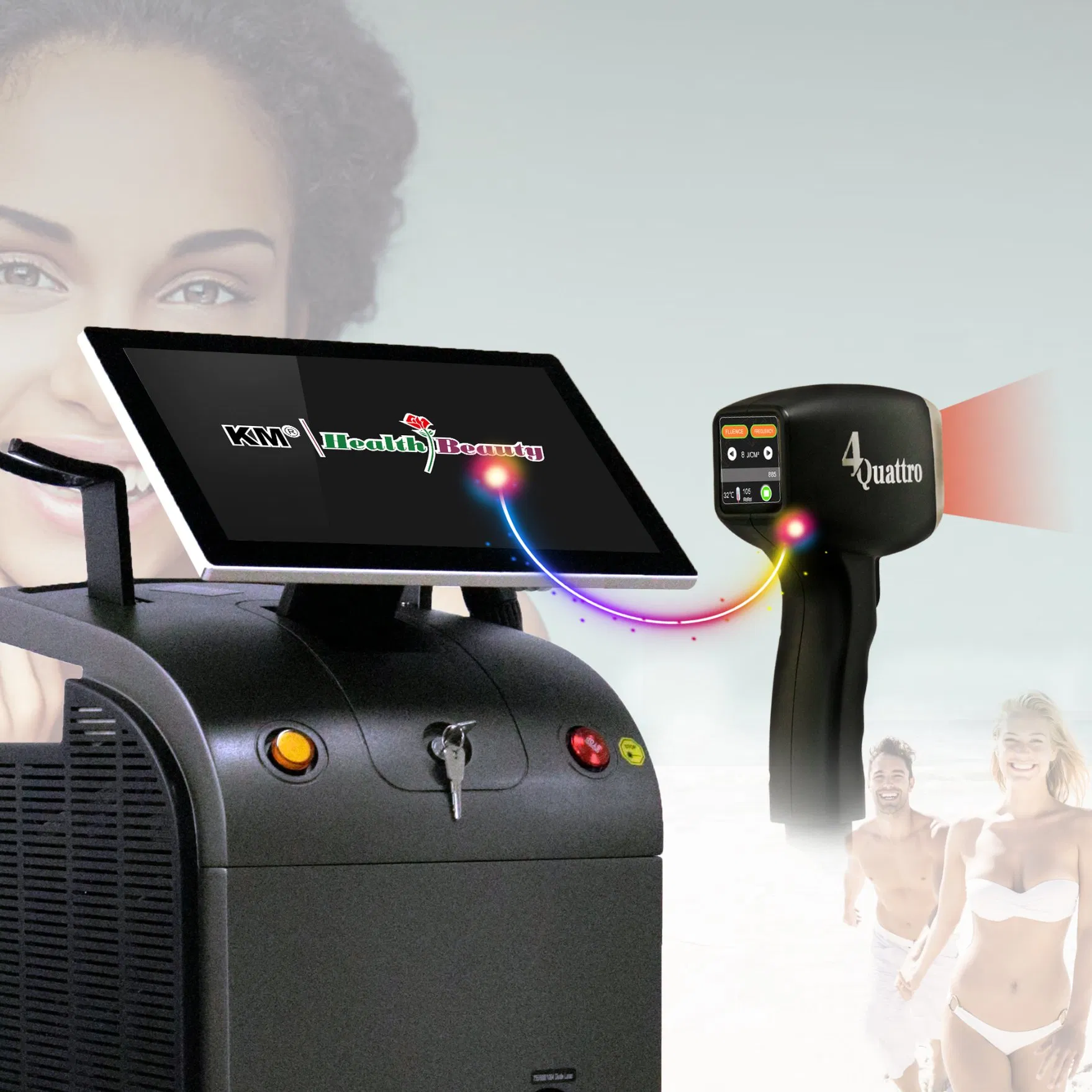 2023 Medical CE, FDA, Mdsap 3D Technology Laser Diode 808 3 Wavelength 755nm 1064nm 808nm Alexandrite Laser Diode Laser Hair Removal Device