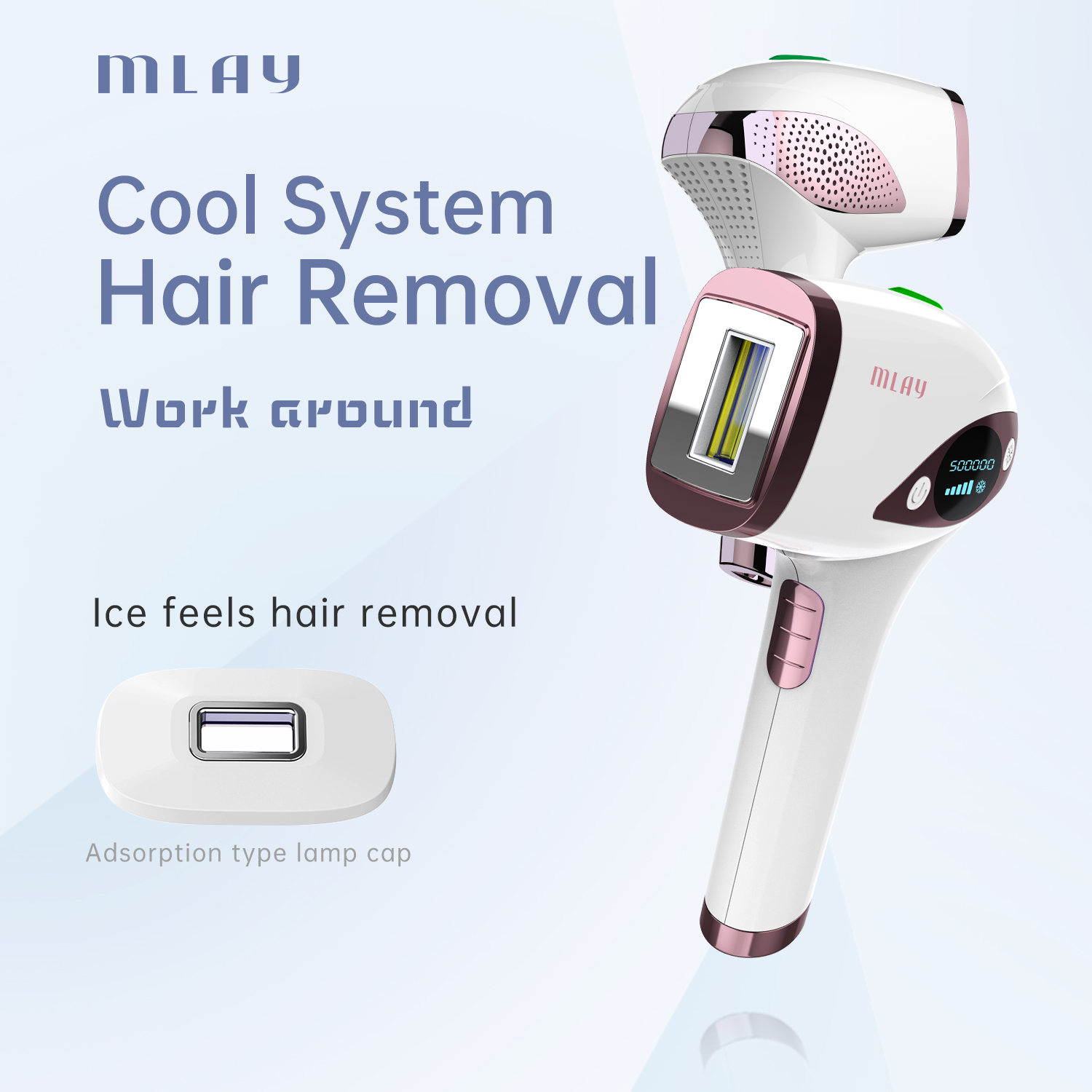 MLAY Use Beauty Device Laser Hair Removal Machine Ice Technology Xenon Lamp Cool IPL Hair Removal IPL Home Thunder Laser Nova 51