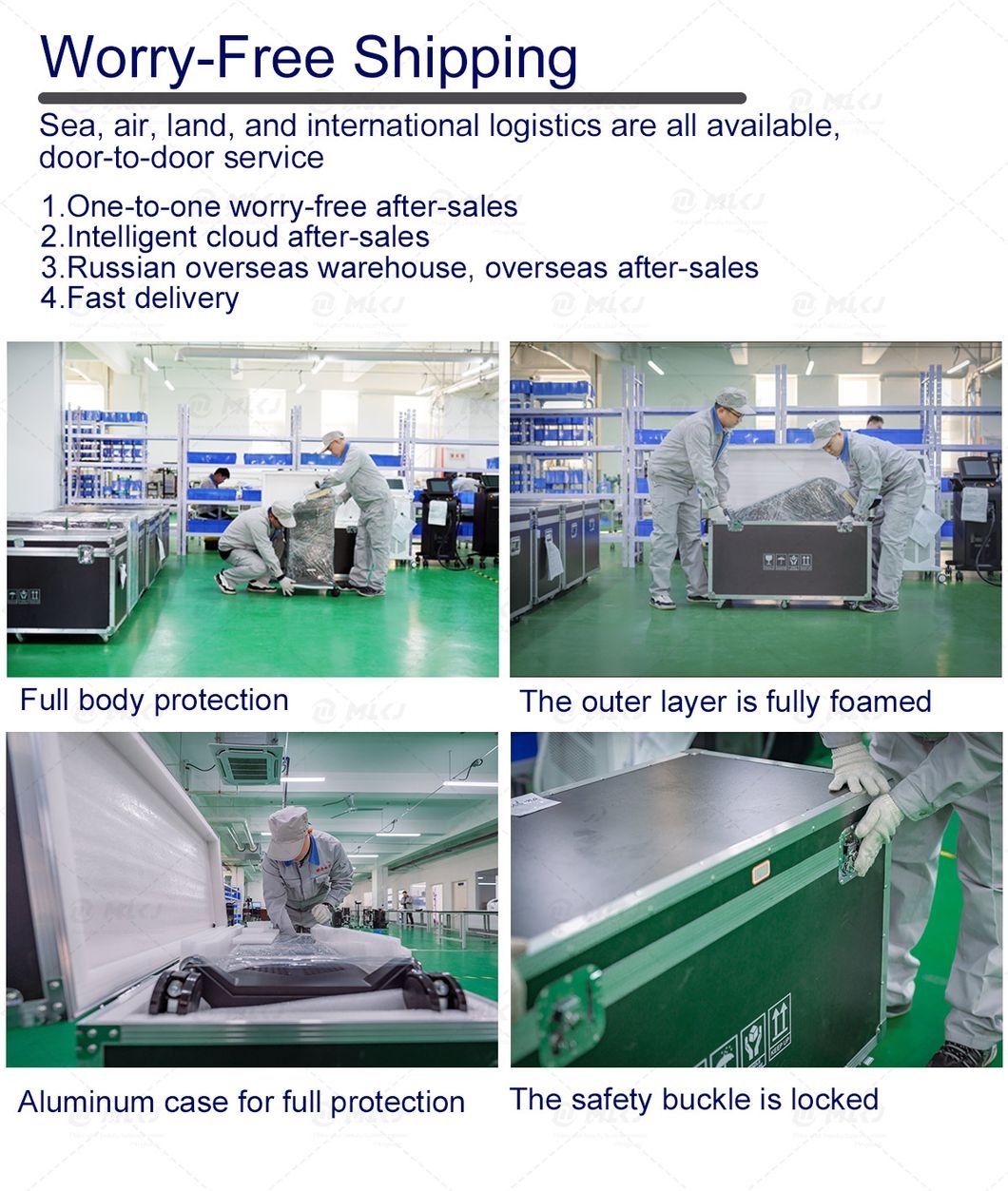 Packaging secure aluminum box
