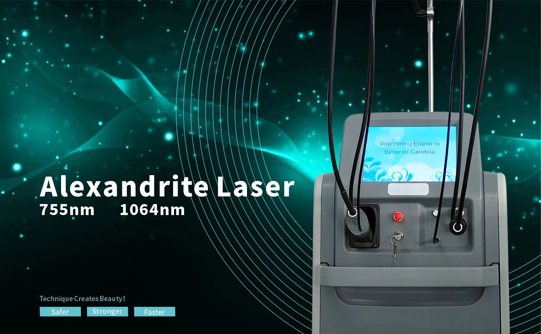 Alex Laser Machine Hair Removal 755nm 1064nm Long Pulse Laser Alexandrite Laser