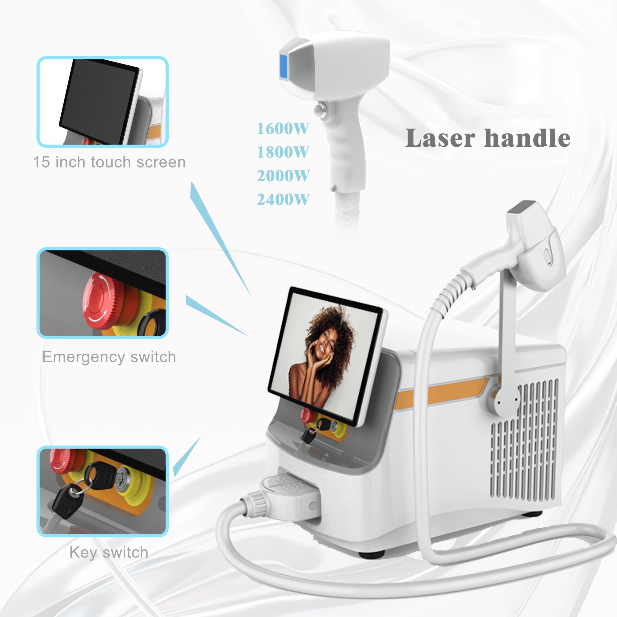 LCD touch screen handle