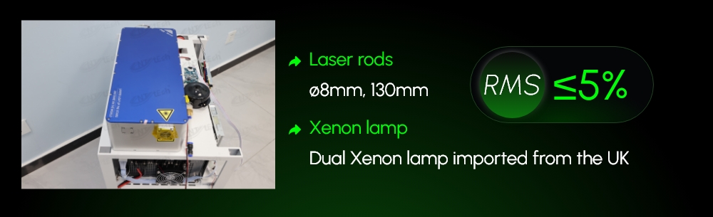 Laser rods component