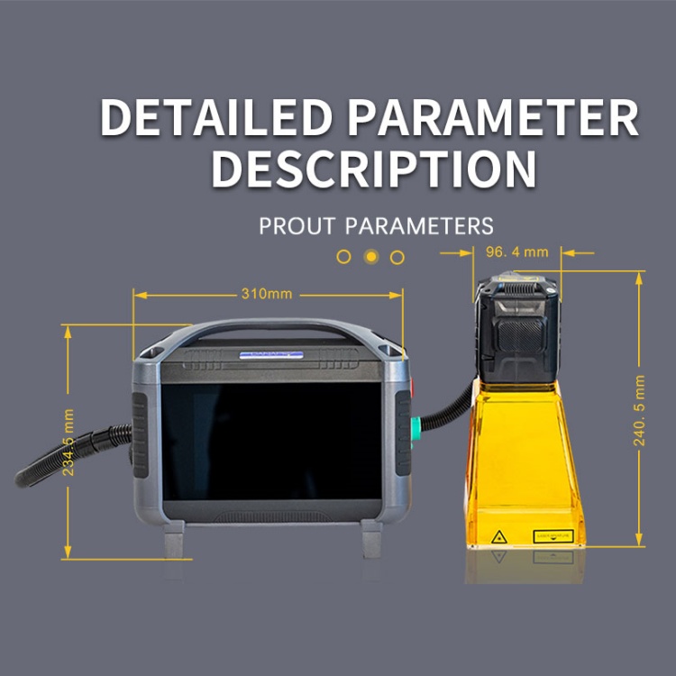 Fiber Handheld 20W Laser Printer Laser Marking Machine Potable Laser Engraving Machine for Metal
