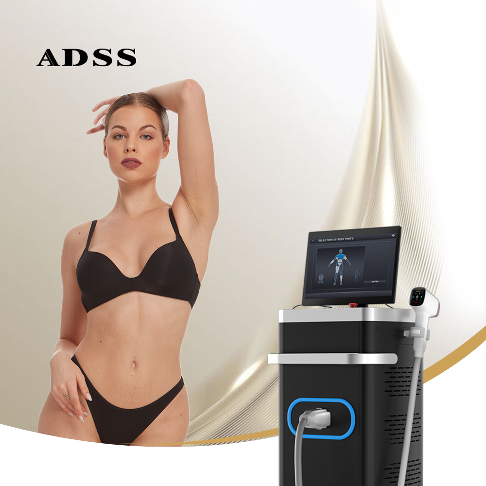 ADSS 4 Wavelength 755/808/940/1064nm Diode Laser Hair Removal Machine No Pain Best Cooling System