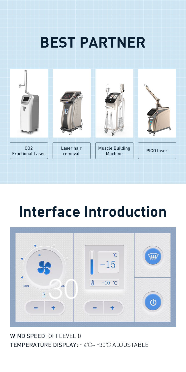 Zimmer Air Cooling Facial Machine for Laser Devices to Achieve Pain-Free Treatments