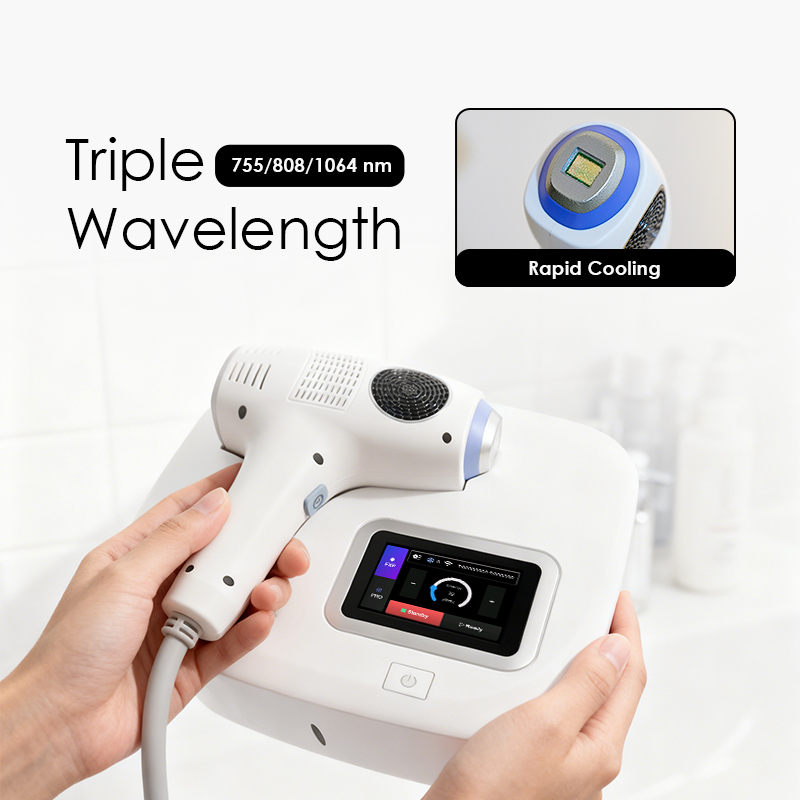 Painless Full Body Diode Laser Hair Removal 808nm Portable Home Professional Machine