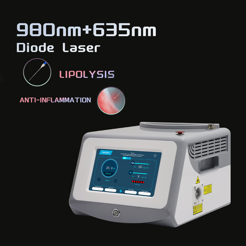 Portable Diode laser 980 595 laser De Doble 980 Y 1470 Diode laser 1470 980 40 W Endolaser