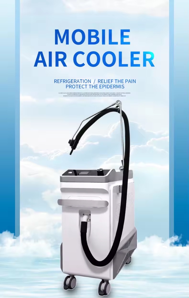 High Efficiency Skin Cooling System No Pain Pain Release Cold Air Skin Cooling Machine Cooling Skin for Laser
