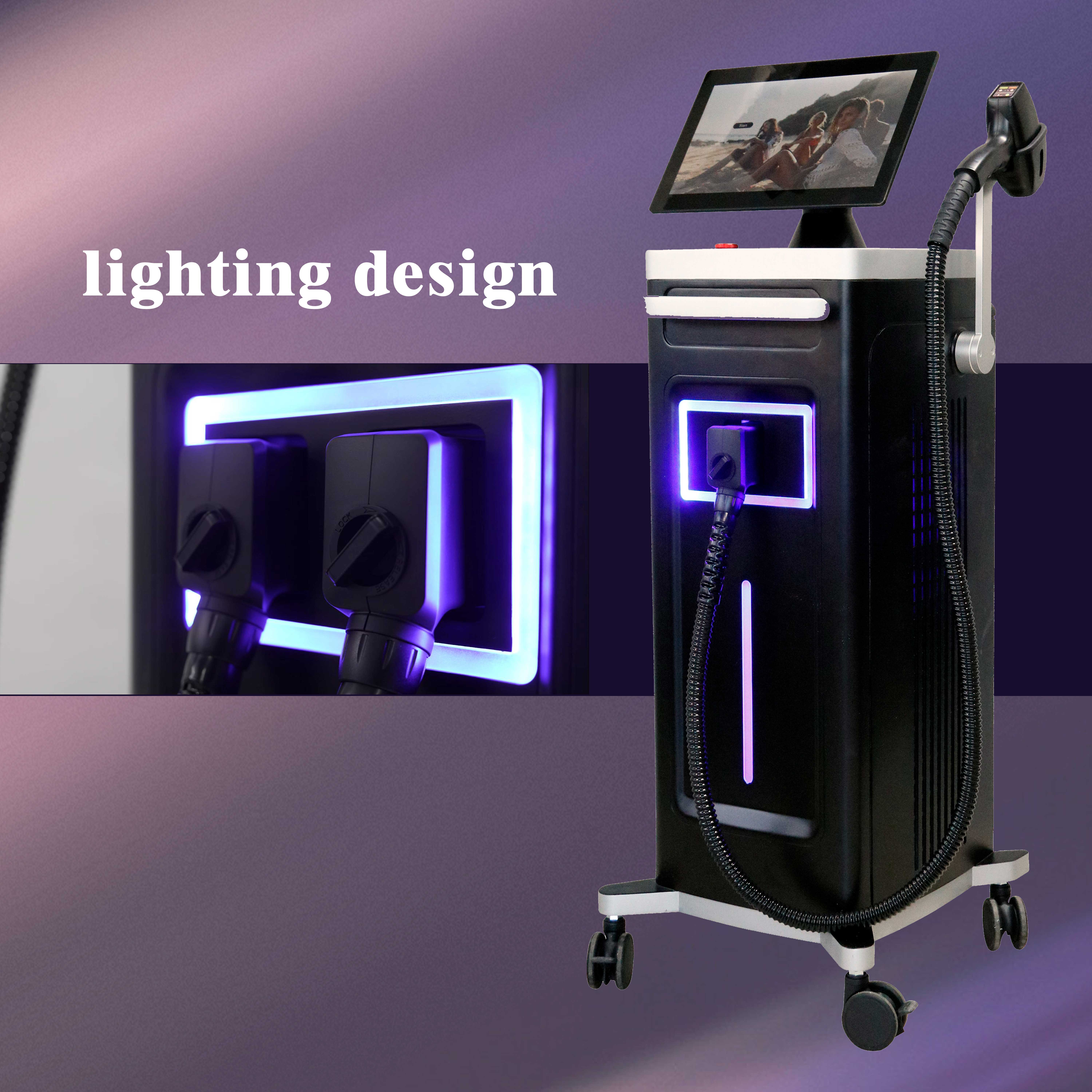 Weifang KM Latest 4K 1000W 1200W 1600W Triple Wave 808nm Diode Laser Hair Removal Machine Beauty Equipment At Competitive Price