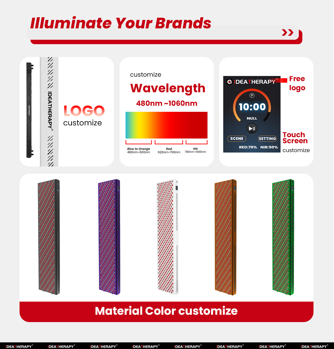 Red Light Product Options Grid