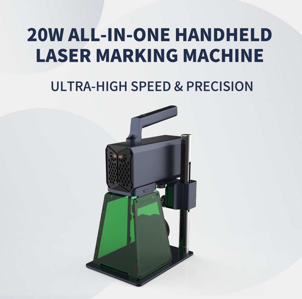 New 20W Handheld Fiber Portable High-precision Air Cooling Laser Marking Machine Supports DXF Files