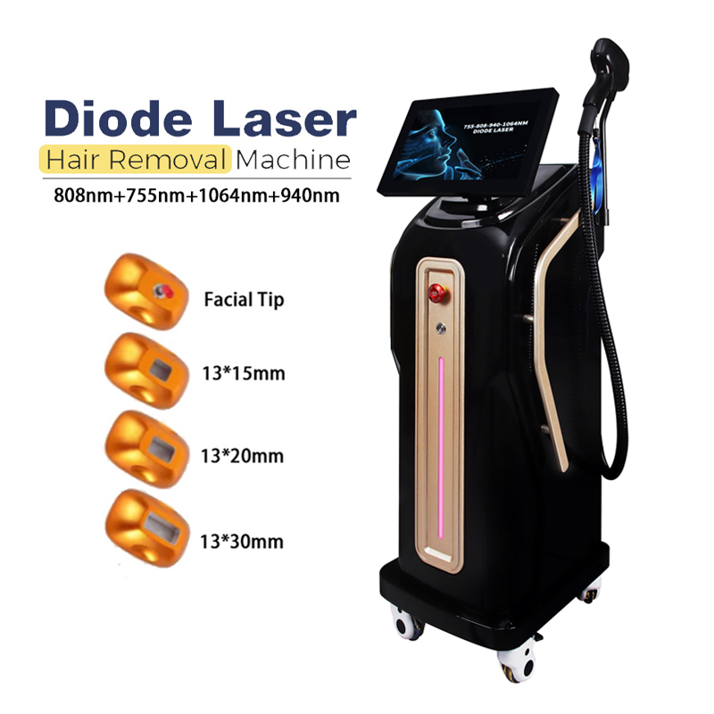 Diode Laser Hair Removal Machine Remote Control System 755nm 808nm 940 1064nm Private Area Hair Loss for Women Nose Hair Reduction Treatment