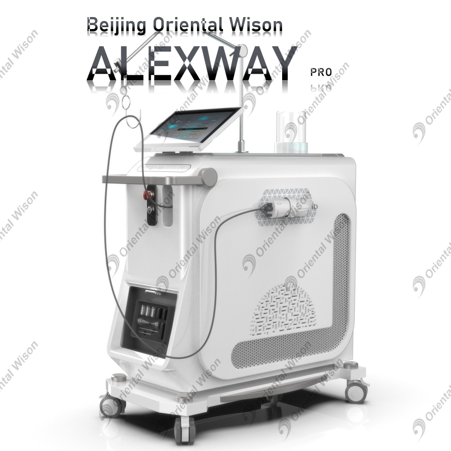 ND YAG Long Pulse Laser Hair Removal 755nm 1064nm Hair Removal Beauty Machine Alexandrite Laser Permanent Hair Removal Laser Zimmer Cooling System Alexandrite
