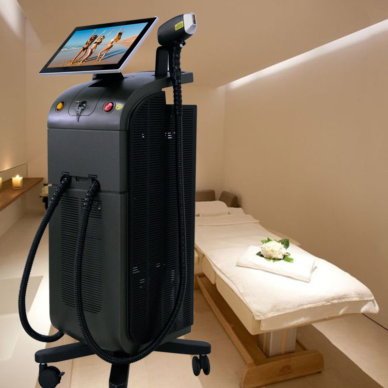 New 808nm Diode Laser Hair Removal Machine Triple Wavelengths 808 Alex 755 YAG1064nm 3 Waves Trio 3D Titanium Ice Laser Depilacion Epilator Systems