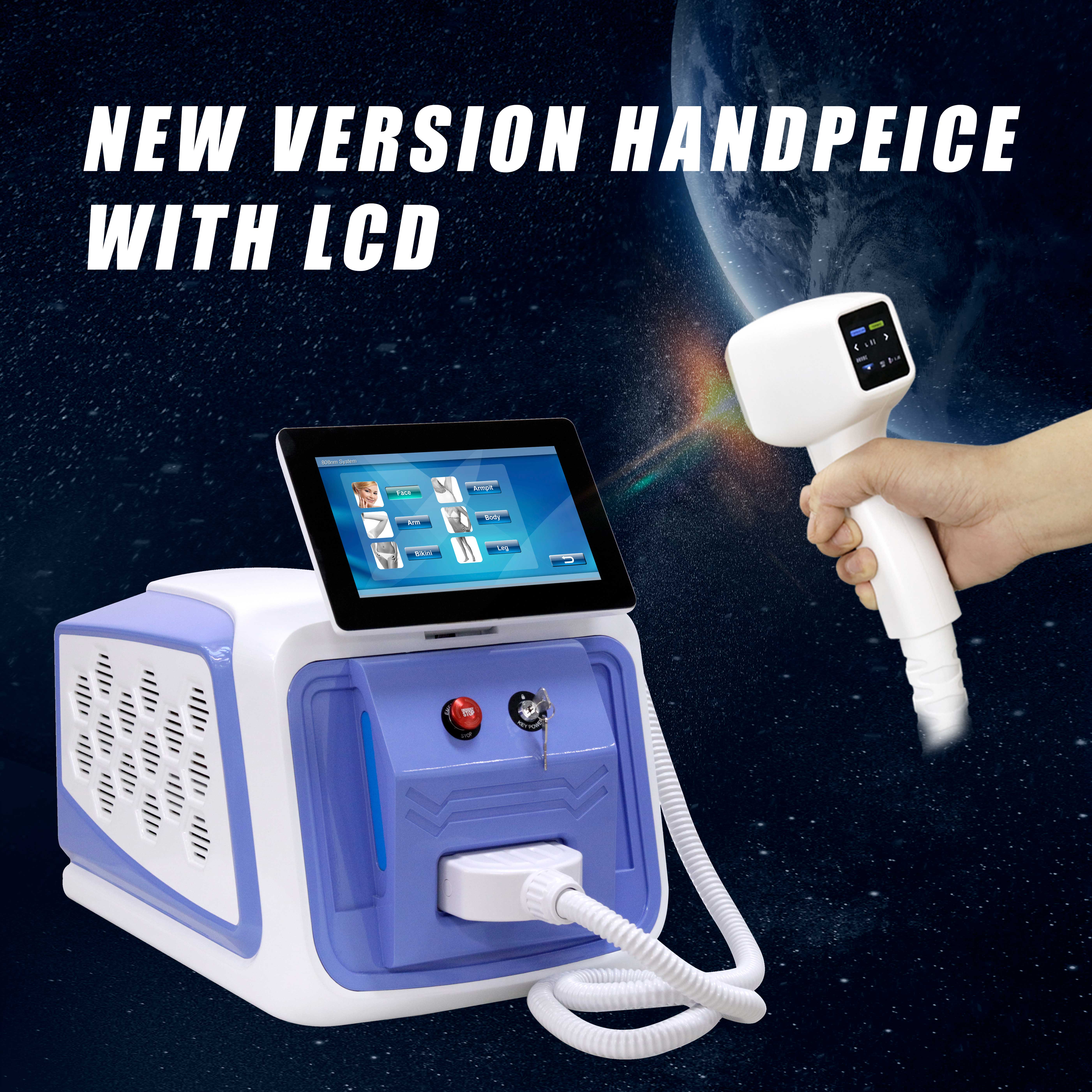 New Technology Ai Painless Triple 3 Wavelength Epilator 4 Waves Portable 808 Diode Laser Hair Removal Machine For Permanent