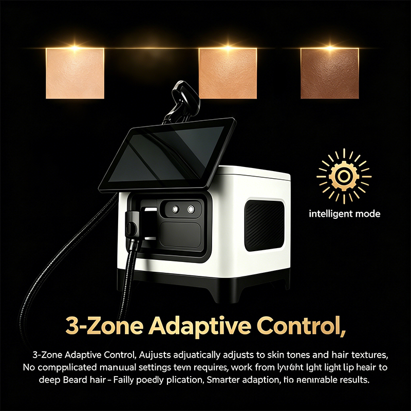 Fast Treatment High Power 1000W Stationary Hair Removal Laser Machine for Men's Beard