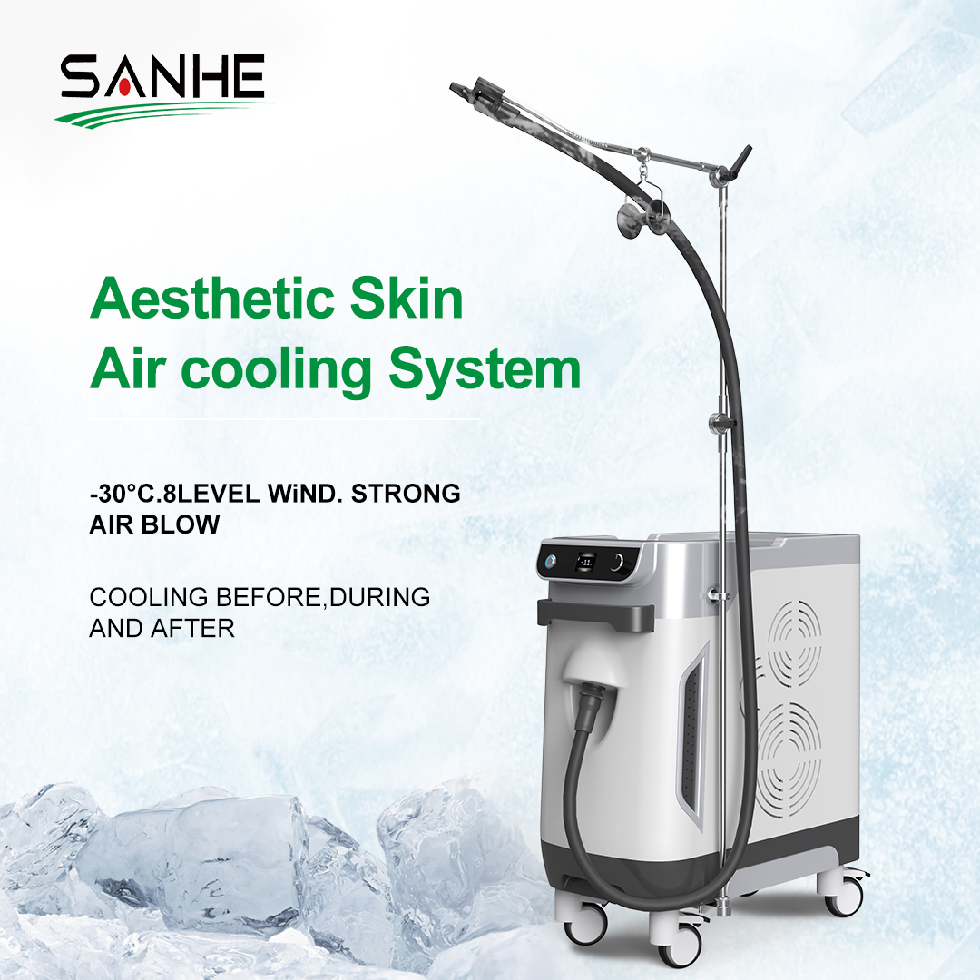 Zimmer Air Cooling Facial Machine for Laser Devices to Achieve Pain-Free Treatments