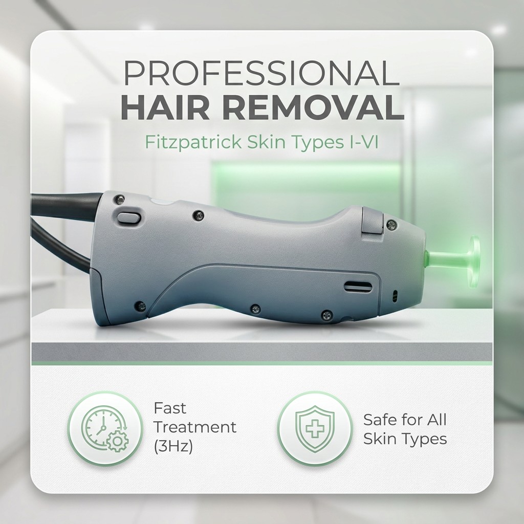 755nm 1064nm Dual Laser Professional Salon Full Body Hair Removal Machine Adjustable Energy Pulse Width for Age Spot Removal