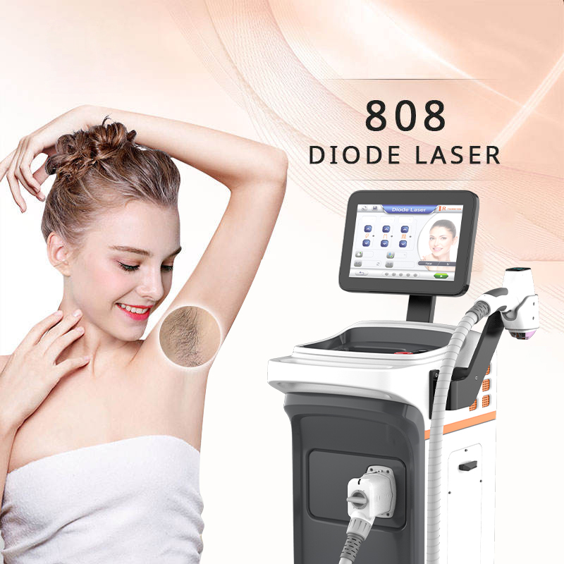 Nubway Fast Light Freezing Point Equipment Ice Alexandrite Fiber Underarm 808Nm Laser Diode Hair Removal Cute