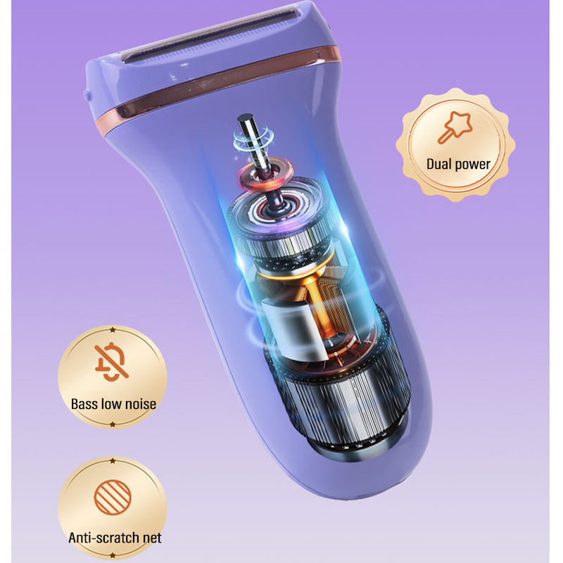 Women Electric Hair Trimmer Cordless Precision Shaver For Bikini Line With Safety Guard LED Light For Sensitive Skin