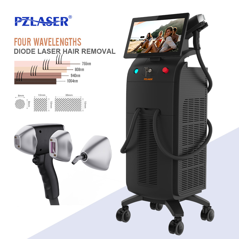 PZLASER EOS ICE Professional 808nm Diode Laser Permanent Hair Removal Machine for Face Underarm Bikini Body Treatment