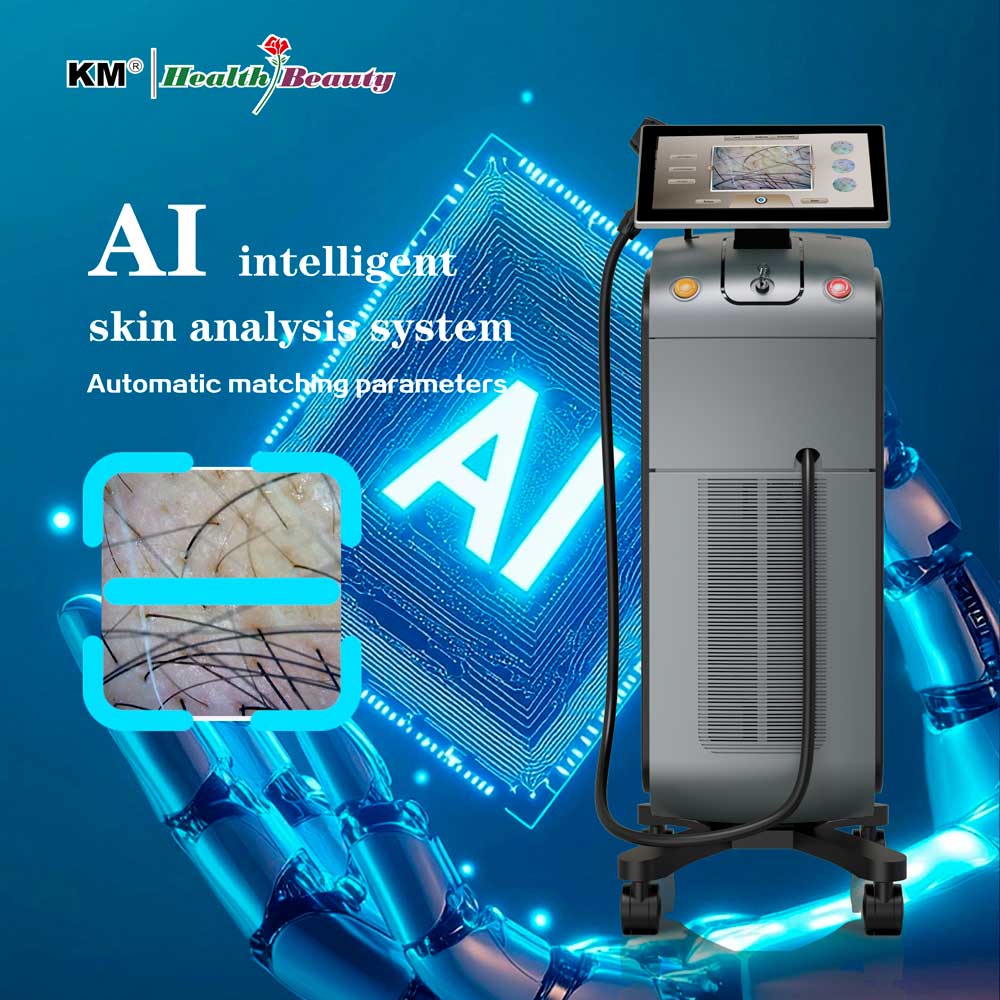 2026 AI Cloud Computing 4 Waves Triple Wavelength 755 808 1064 Nm 1600w Ice Titanium Platinum Laser Diode Hair Removal Machine