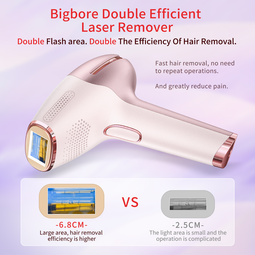 Sapphire Ice Cooling Depilator Portable Machine Painless Cordless Epilation Rechargeable Home Permanent IPL Laser Hair Removal