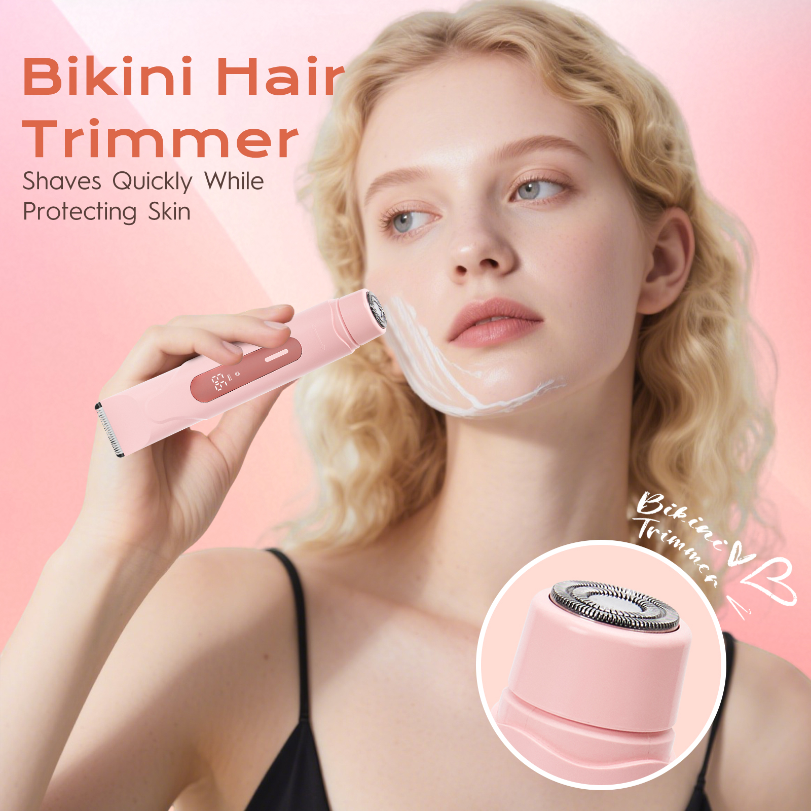 USB Charge Portable IPX7 Waterproof Women's Tweezer for Bikini Eyebrows Face Legs & Underarms Hair Removal & Skin Rejuvenation