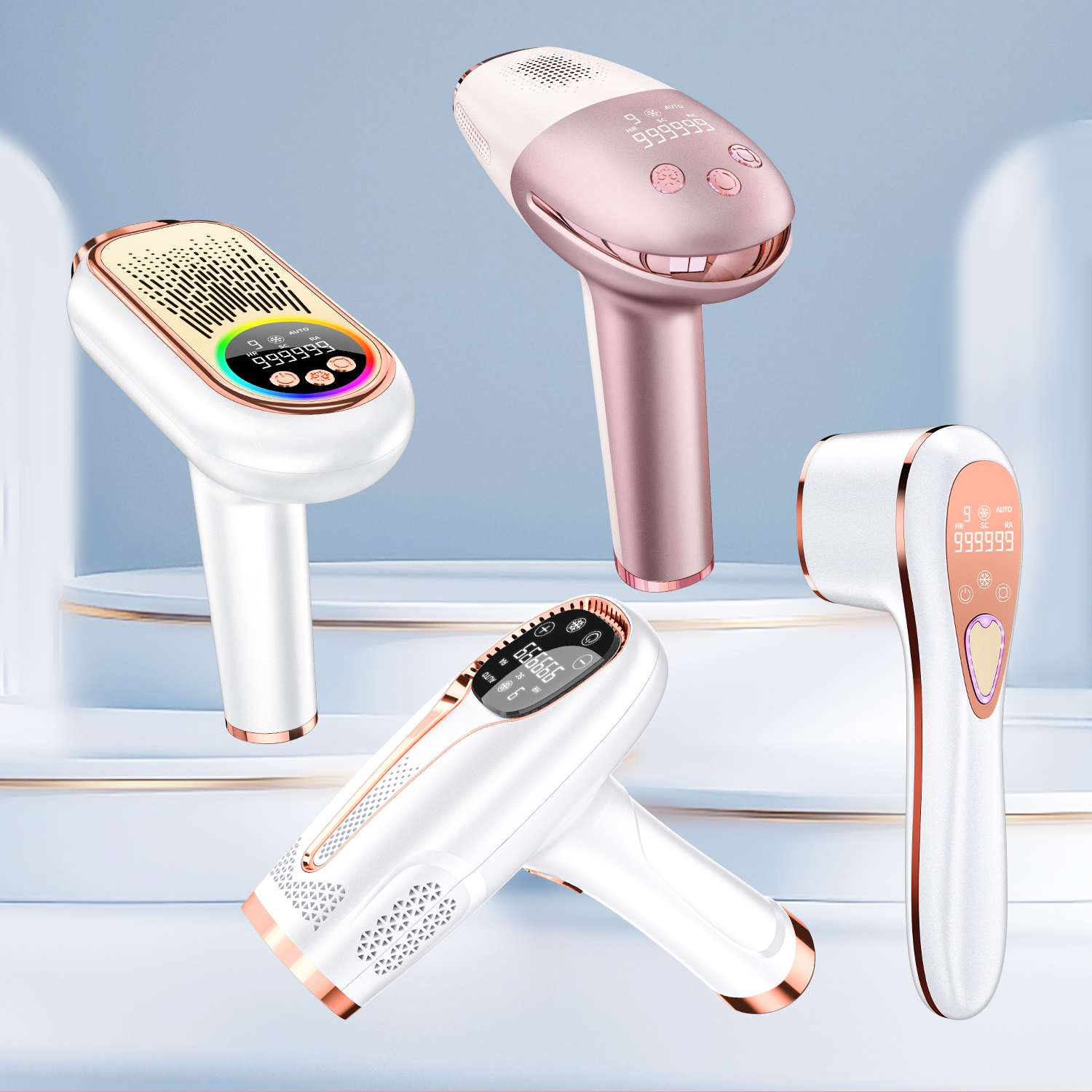 Ice Cooling Handy Light Depilator Rechargeable Portable Painless Epilator Home Permanent Battery Wireless IPL Laser Hair Removal