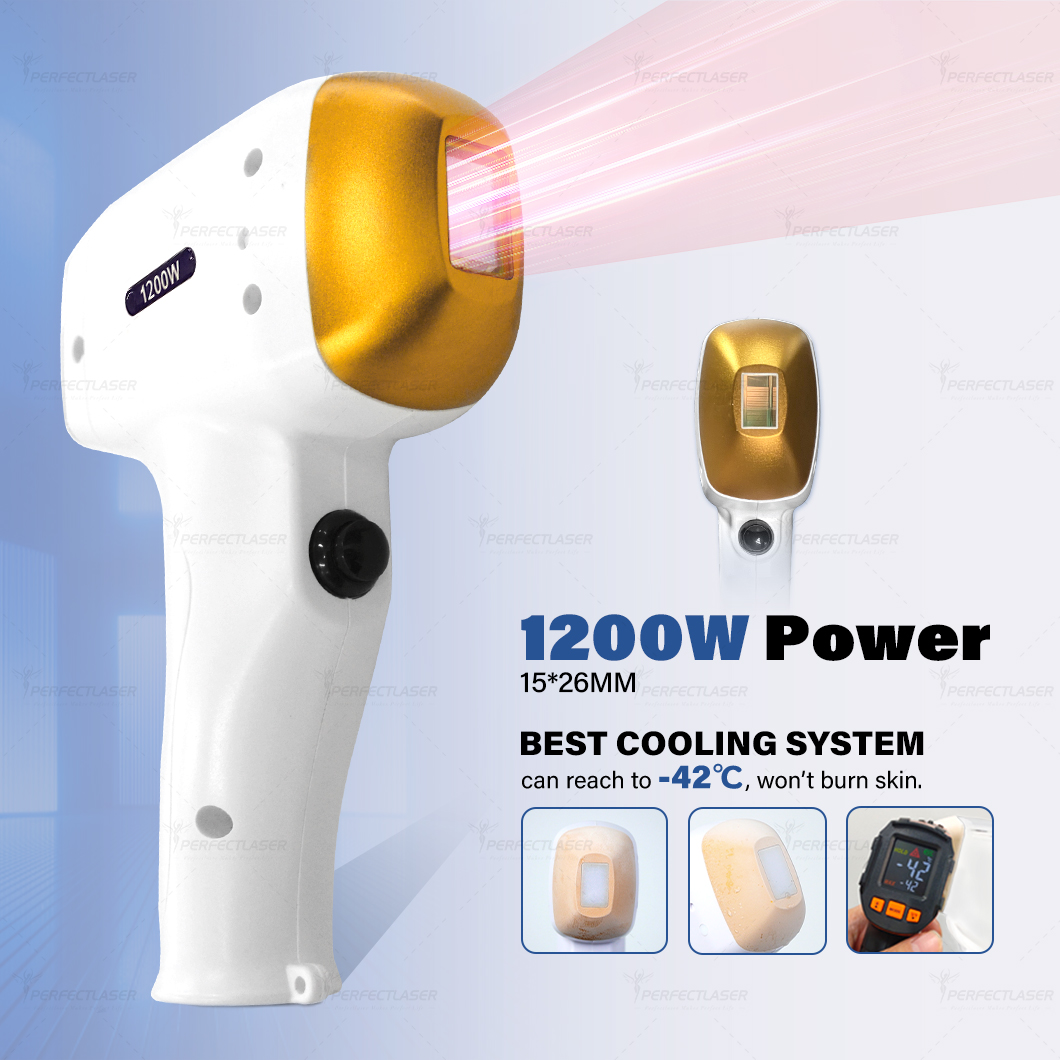 Perfectlaser 8mm Facial Tip Diode Laser Epilation For Ear Nose Eyebrow Bikini Area Full Body Permanent Hair Removal Device