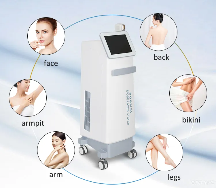 High Power Diode Laser System for Fast Hair Reduction