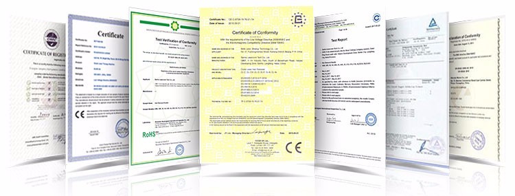 Product quality certifications