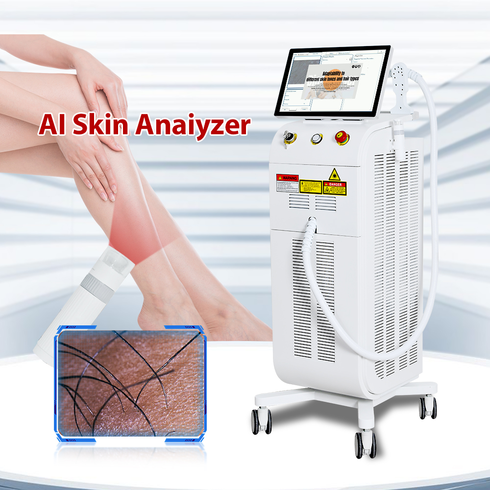 AI Skin System 4 Waves Diode Laser Hair Removal 808nm 755 940 1064nm USA Coherent Laser Bar Painless Fast Result Factory Price