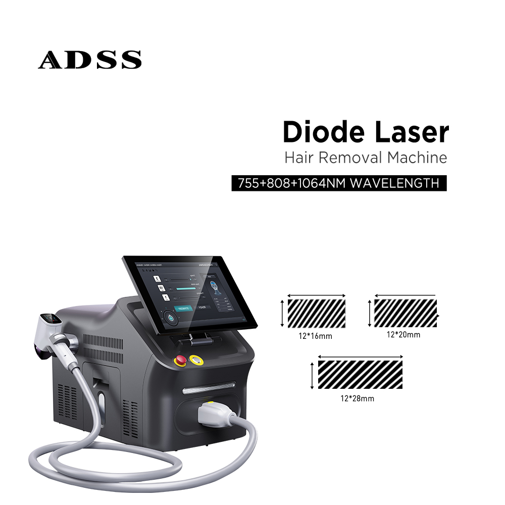 ADSS Best Selling Four Wavelengths 755nm/808nm/940nm/1064nm Diode Laser Hair Removal Machine Professional Beauty Salon Equipment