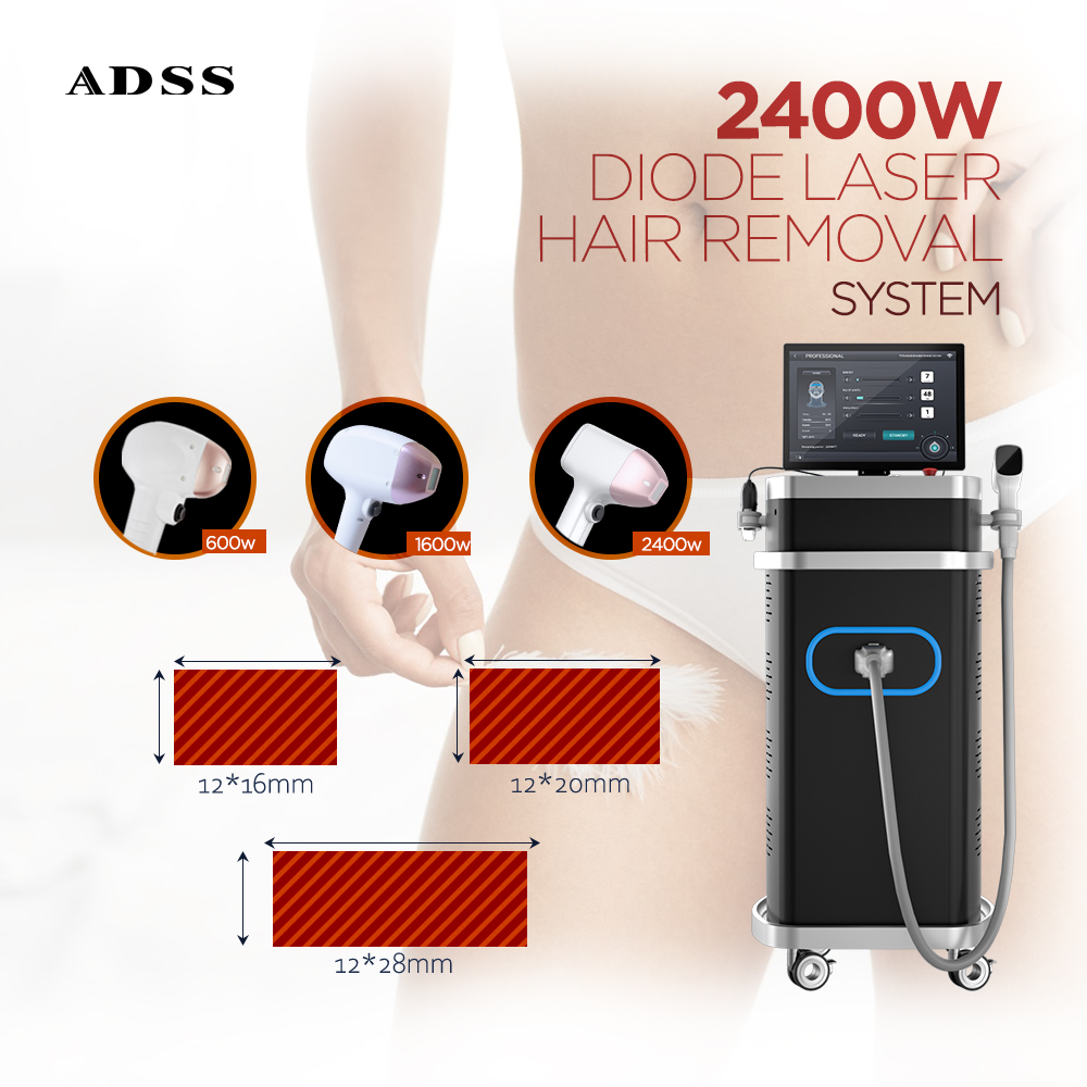 For Beautician Use Permanent Pain-free 808nm Diode Laser Hair Removal Air/Water/Semiconductor Cooling System for Commercial
