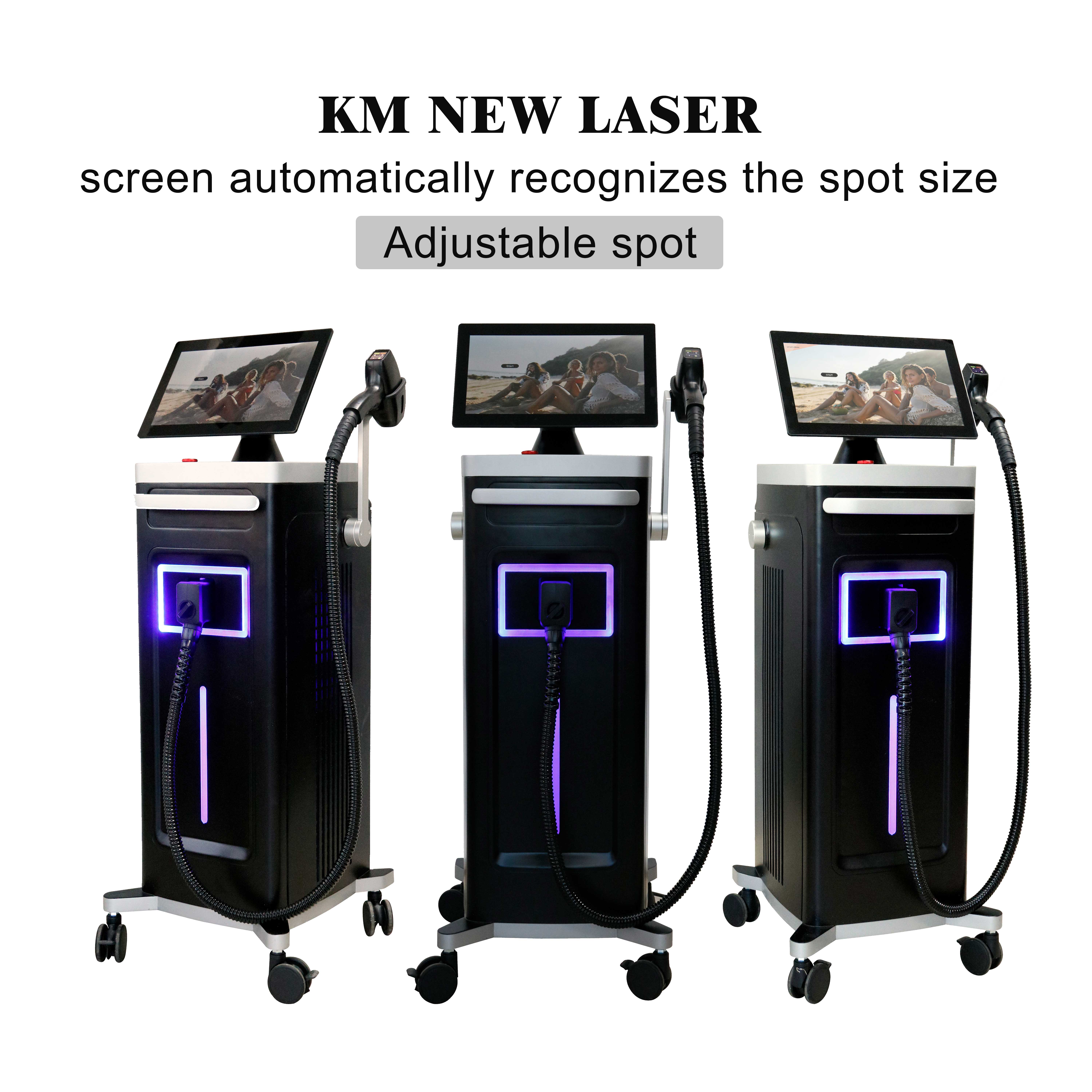 Weifang KM Latest 4K 1000W 1200W 1600W Triple Wave 808nm Diode Laser Hair Removal Machine Beauty Equipment At Competitive Price
