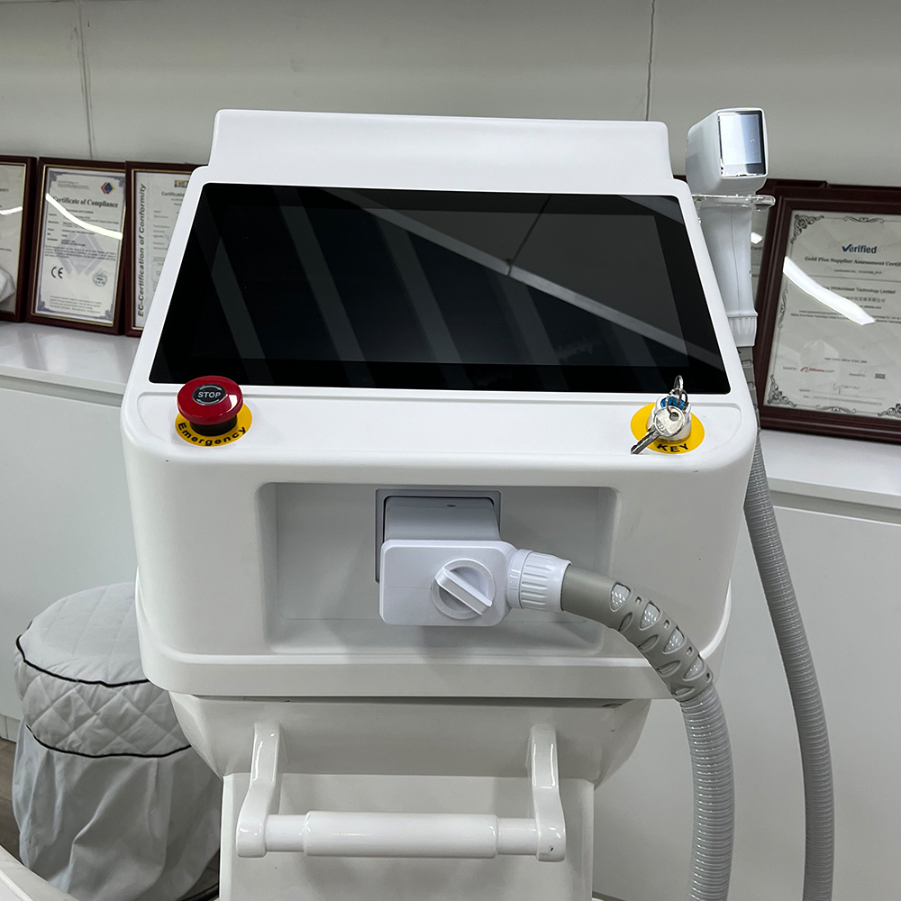 Professional Portable Diode Laser Hair Removal Machine DL500 With USA Coherent Laser Bar 100 Million Shots For Clinic
