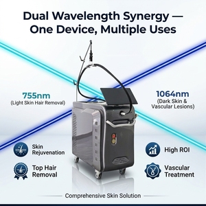 JontelaserCE Certified Long Pulse 755nm 1064nm Laser for Professional Medical Beauty Hospital