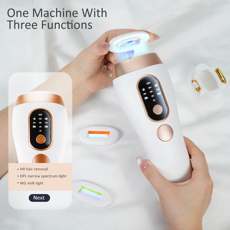 Home Use IPL Hair Removal Device, Long-Lasting Hair Reduction Painless Optical Epilator For Women Men