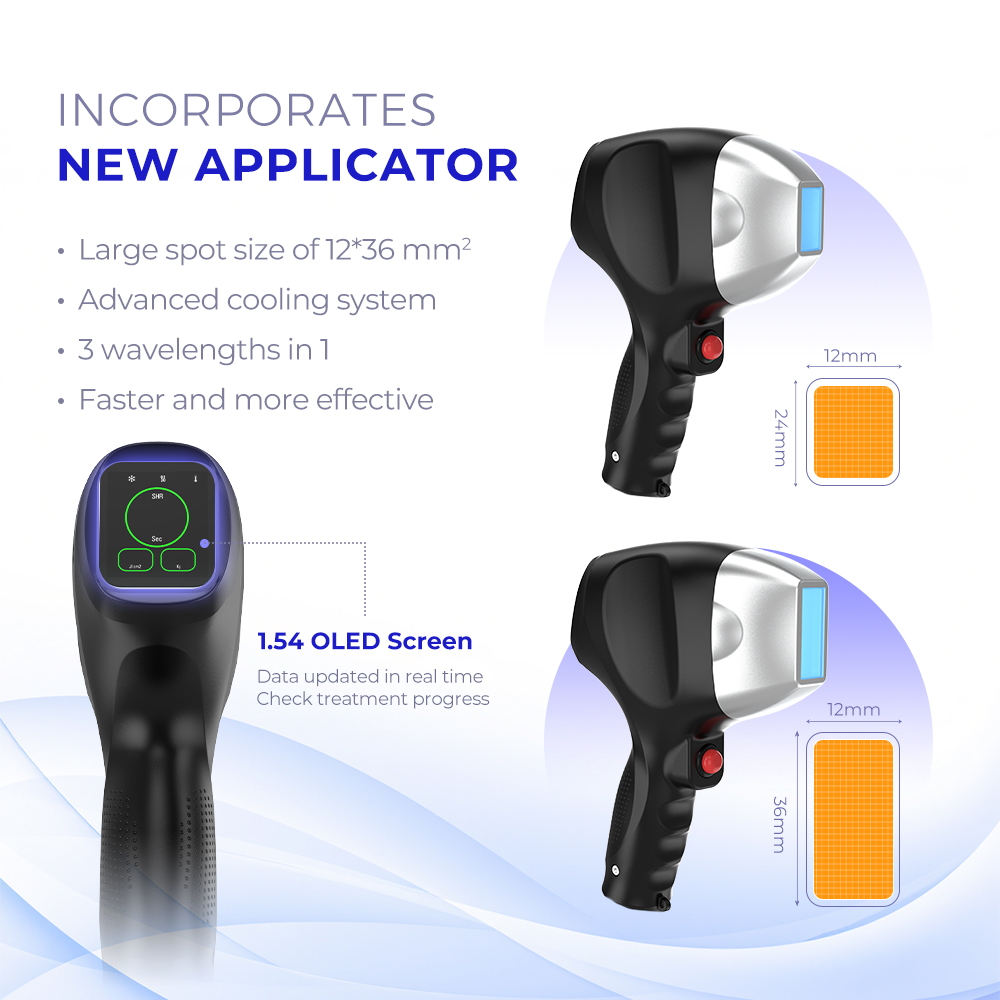 Medical CE 755nm 808nm 1064nmTriple Wavelength Diode Laser Hair Removal Machine Painless ICE Cooling for All Skin Types