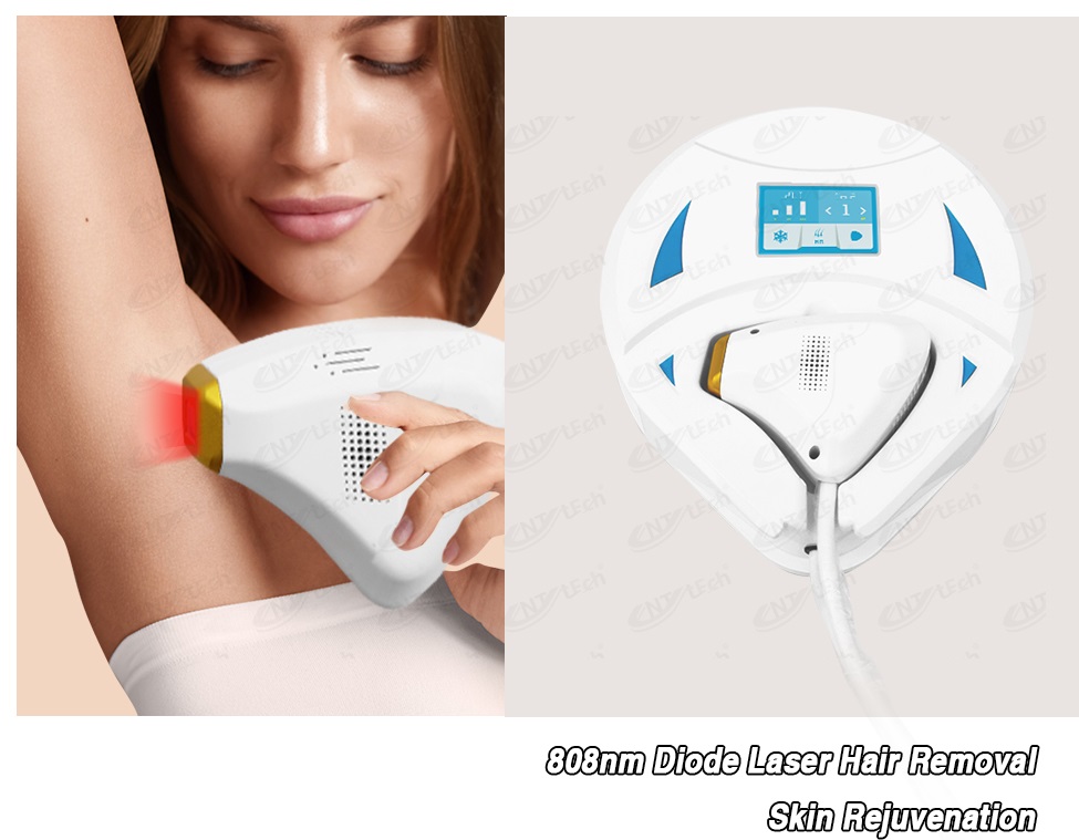 Mini laser hair removal machine display