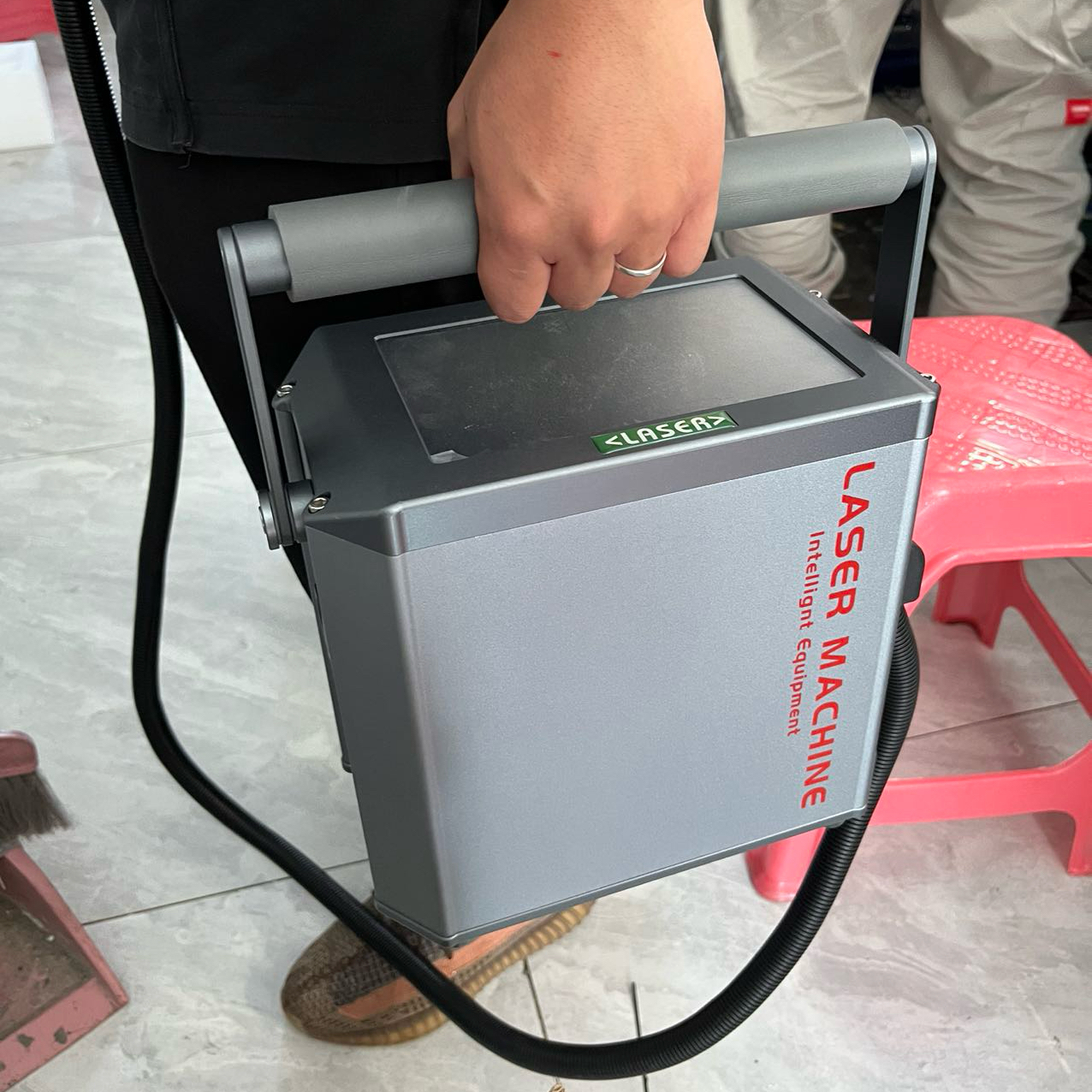 Customized Portable Handheld Fiber Laser Marking Machine-New High Precision Supports DXF/PLT/BMP Formats