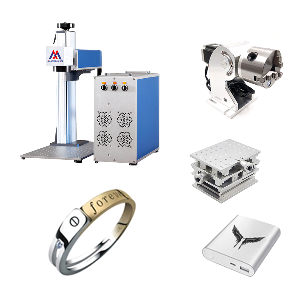 50W Raycus Laser Marker Machine High Speed Engraving Automotive Metal Components System