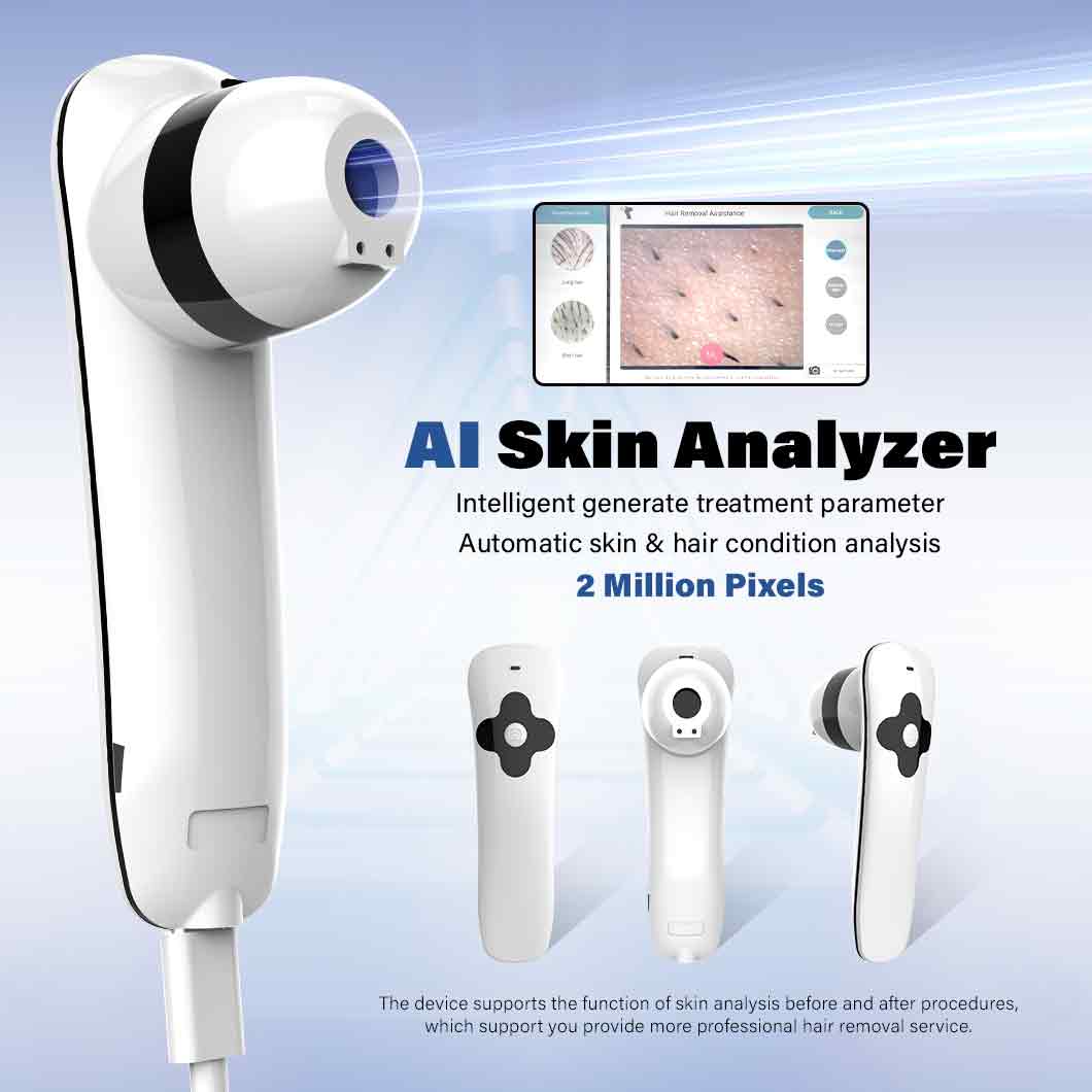 Perfectlaser Medical Grade Vertical 3 Wavelength Diode Laser Hair Removal Machine with Skin Analyzer 808nm Beauty Device