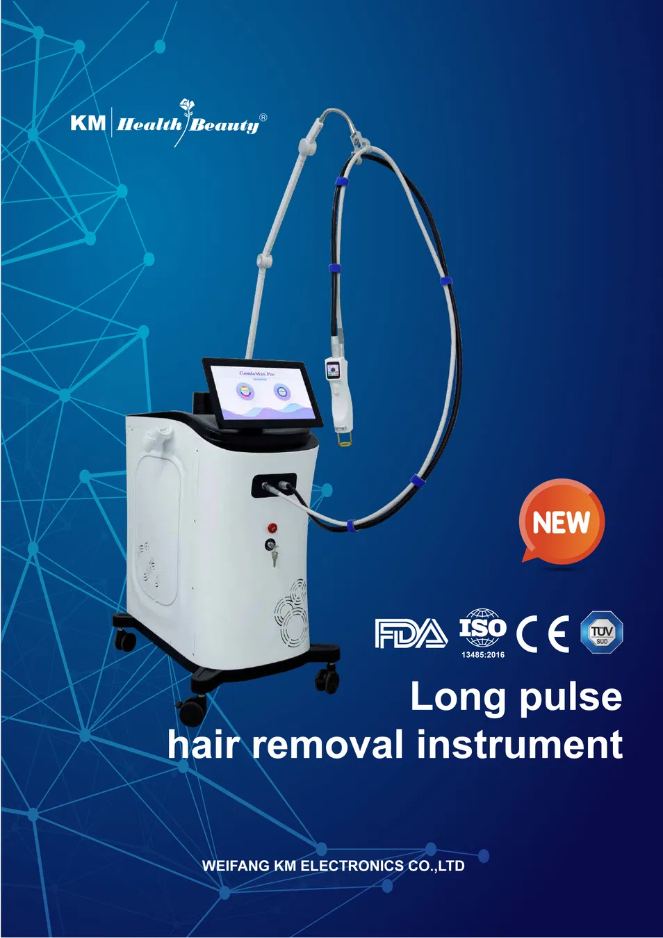 Laser Hair Removal Equipment 755nm Alexandrite Laser 1064nm Long Pulse Technology Laser