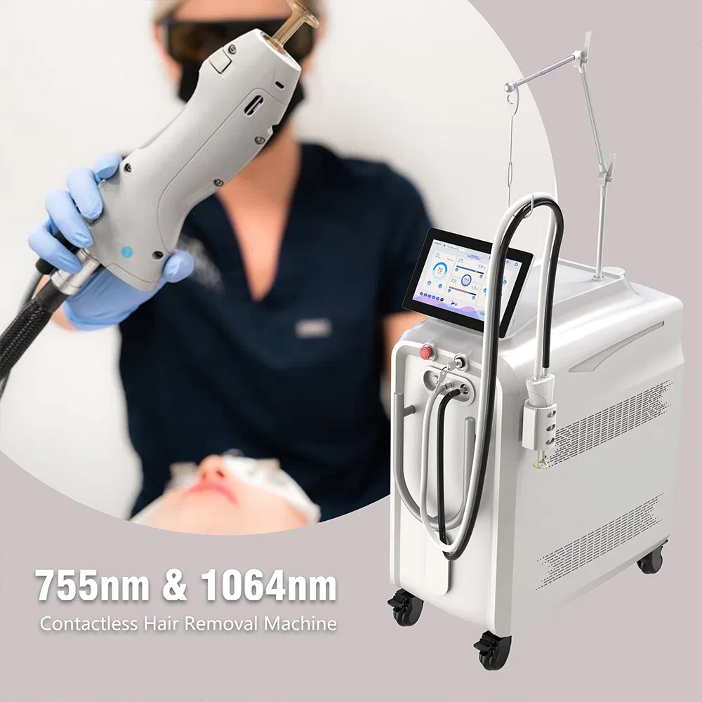 Alexandrite Laser Candle Alex 755nm 1064nm ND YAG Hair Removal Machine Professional Alex Technology for Sale