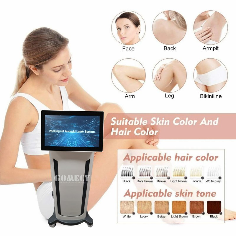 Multi Functional Diode Laser Hair Removal System with Touch Screen and Sapphire Cooling